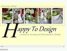 Tablet Screenshot of happytodesign.blogspot.com