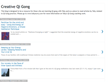 Tablet Screenshot of creativeqigong.blogspot.com