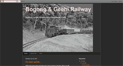 Desktop Screenshot of bogonggeehirailway.blogspot.com