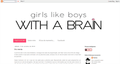 Desktop Screenshot of girlslikeboyswithabrain.blogspot.com