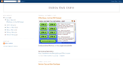 Desktop Screenshot of indiataxinfo.blogspot.com