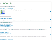 Tablet Screenshot of indiataxinfo.blogspot.com