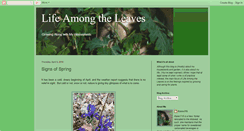 Desktop Screenshot of lifeamongtheleaves.blogspot.com