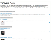 Tablet Screenshot of eaklefamily.blogspot.com