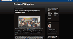 Desktop Screenshot of biotechphilippines.blogspot.com