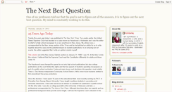 Desktop Screenshot of nextbestquestion.blogspot.com