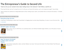 Tablet Screenshot of entrepreneursguidetosecondlife.blogspot.com