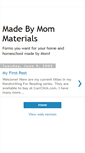 Mobile Screenshot of madebymommaterials.blogspot.com