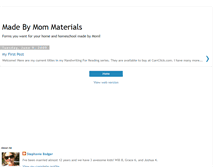 Tablet Screenshot of madebymommaterials.blogspot.com