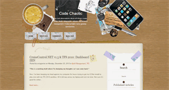 Desktop Screenshot of codechaotic.blogspot.com
