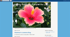 Desktop Screenshot of favorofthelord.blogspot.com