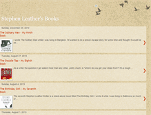 Tablet Screenshot of booksbystephenleather.blogspot.com