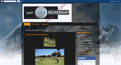 Desktop Screenshot of mygolfacademy.blogspot.com