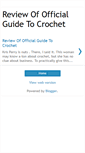 Mobile Screenshot of crochetguidereview.blogspot.com