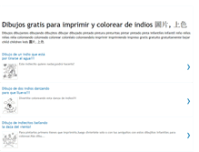 Tablet Screenshot of dibujosparacoloreardeindios.blogspot.com