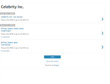 Tablet Screenshot of celebrityinc.blogspot.com