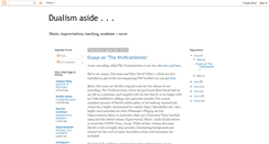 Desktop Screenshot of dualismaside.blogspot.com