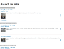 Tablet Screenshot of discounttiresales.blogspot.com