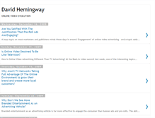 Tablet Screenshot of davidhemingwayblog.blogspot.com