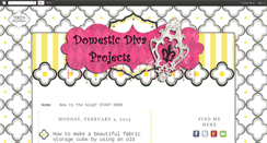 Desktop Screenshot of domesticdivaprojects.blogspot.com