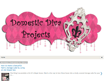 Tablet Screenshot of domesticdivaprojects.blogspot.com