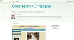 Desktop Screenshot of counseling4christians.blogspot.com