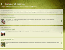 Tablet Screenshot of 4hsummerofscience.blogspot.com