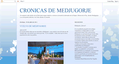 Desktop Screenshot of cronicasdemedjugorje.blogspot.com