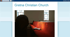 Desktop Screenshot of gretnachristianchurch.blogspot.com