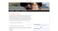 Desktop Screenshot of new-internet-business.blogspot.com
