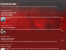Tablet Screenshot of eclecticme.blogspot.com