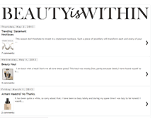 Tablet Screenshot of beauty-is-within.blogspot.com