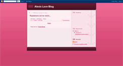 Desktop Screenshot of alexisloveblog.blogspot.com