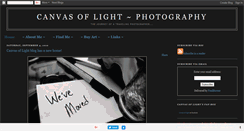 Desktop Screenshot of canvas-of-light.blogspot.com