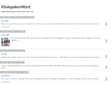 Tablet Screenshot of lifeaspokenword.blogspot.com