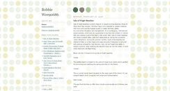 Desktop Screenshot of bobbiewee3800.blogspot.com