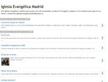 Tablet Screenshot of iglesiaevangelicamadrid.blogspot.com