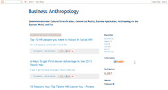 Desktop Screenshot of business-anthropology.blogspot.com