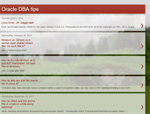 Tablet Screenshot of dbaoracletips.blogspot.com
