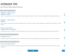 Tablet Screenshot of basic-interview-tips.blogspot.com