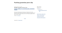 Desktop Screenshot of fuckinggrannies.blogspot.com