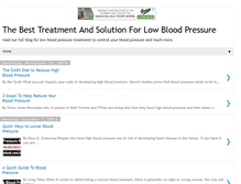 Tablet Screenshot of lowbloodpressuretreatment.blogspot.com