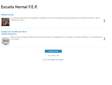 Tablet Screenshot of escuelanormalfep.blogspot.com
