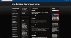 Desktop Screenshot of infoterbarulowongankerja.blogspot.com