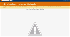 Desktop Screenshot of neowolverine-malaysia.blogspot.com