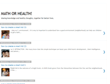 Tablet Screenshot of mathorhealth.blogspot.com