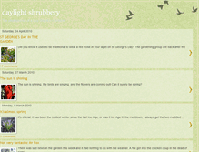 Tablet Screenshot of daylightshrubbery.blogspot.com