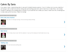 Tablet Screenshot of cakesbysara.blogspot.com