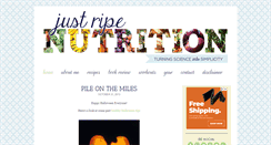 Desktop Screenshot of justripenutrition.blogspot.com