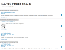 Tablet Screenshot of naruto-shippuden-spanish.blogspot.com